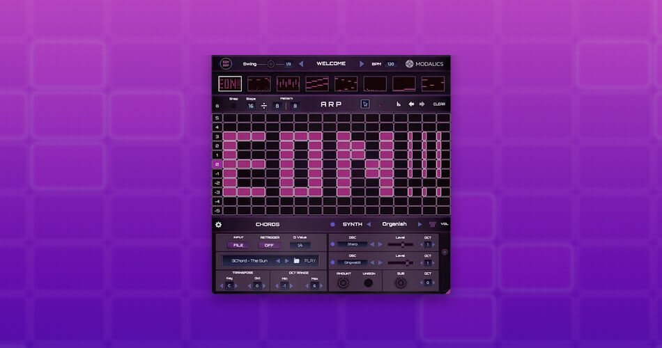 图片[1]-Modalics推出EON-Arp arpeggiator插件，限时免费-