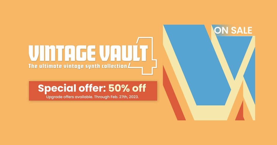 UVI的Vintage Vault 4合成器系列可节省60%-