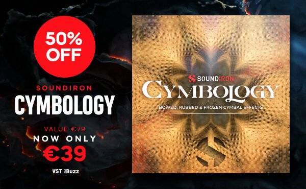 Soundiron的Cymbology 2.0打击乐效果库售价39欧元-