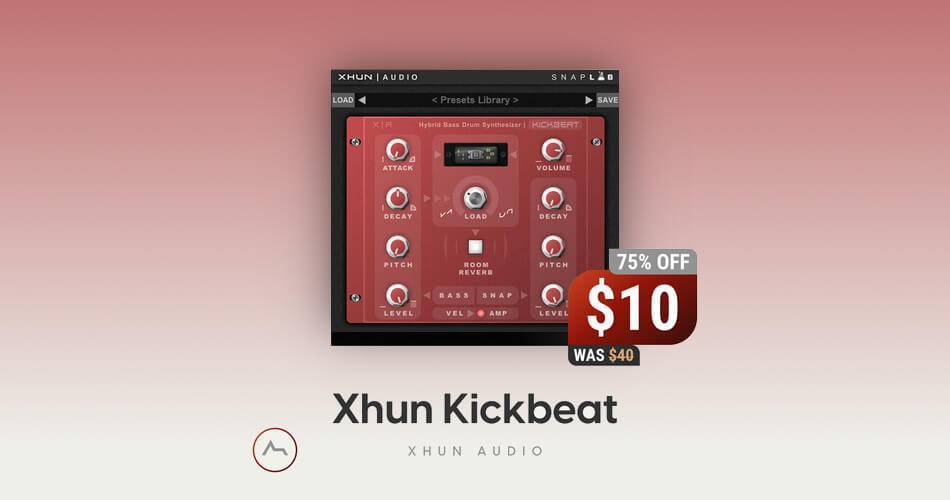 Xhun Audio的KickBeat电子低音鼓合成器可节省75%-