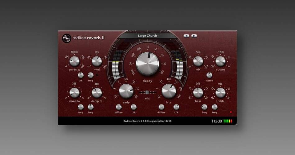 图片[1]-112dB在介绍报价中发布Redline Reverb II效果插件-