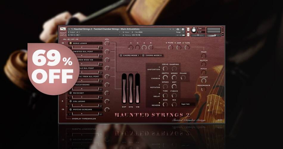 通过Insanity Samples在Kontakt的Haunted Strings 2上节省67%-
