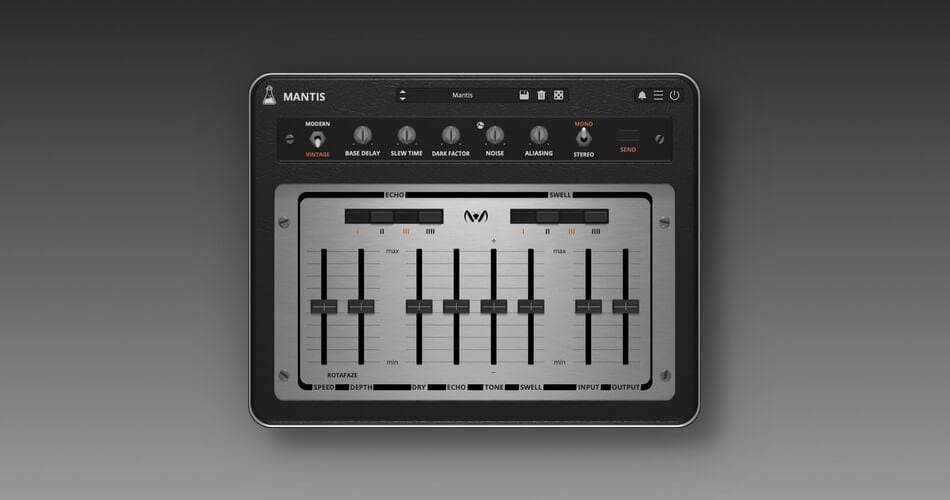 AudioThing发布Mantis复古BBD回声插件-