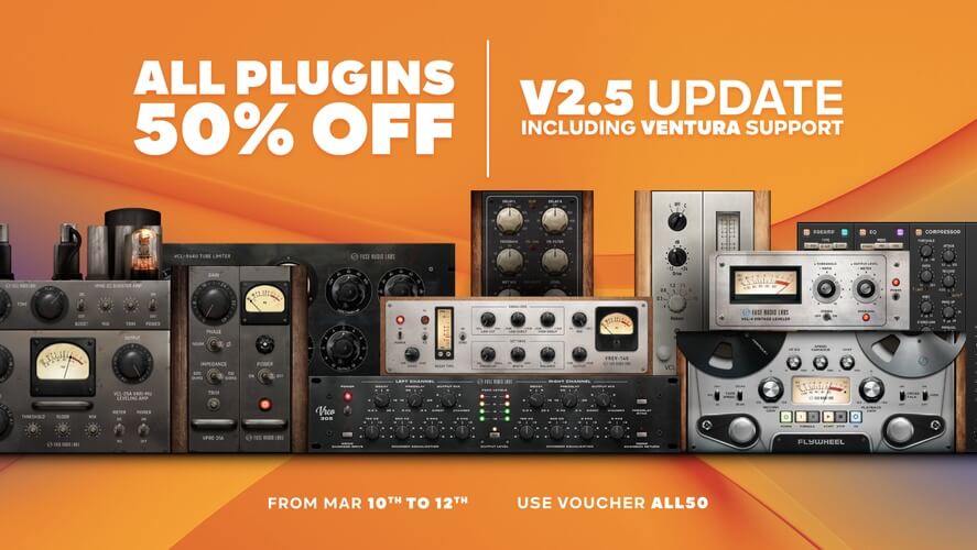 Fuse Audio Labs将插件更新为v2.5 + 50%的周末折扣-