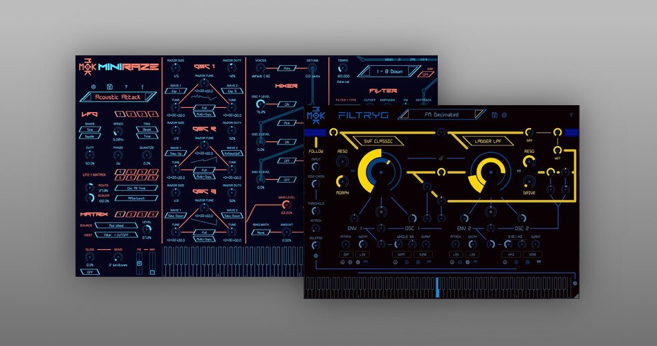 图片[1]-在MOK的Filtrig双滤波器和Miniraze合成器插件上节省高达25%-