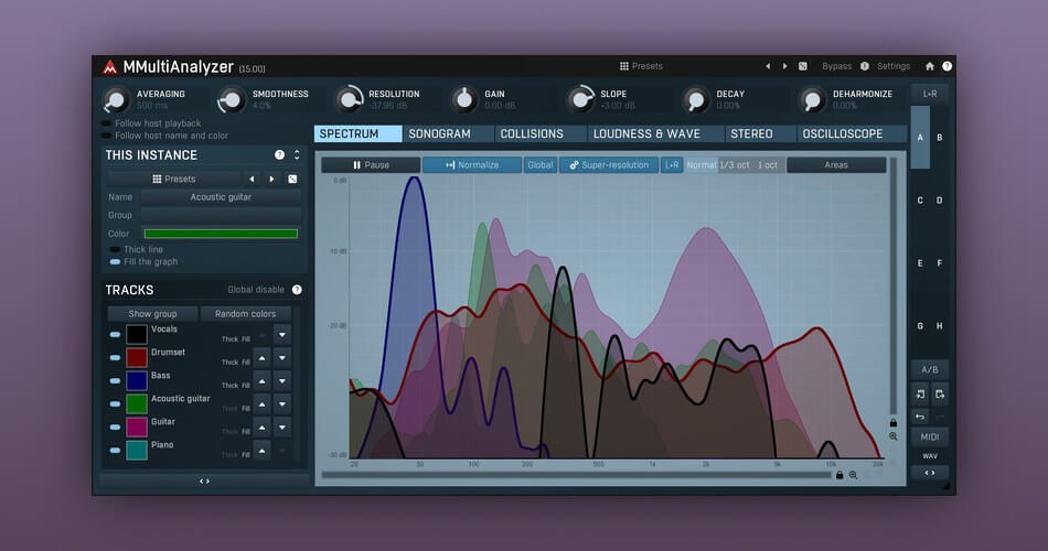 在MeldaProduction的MMultiAnalyzer多轨道分析仪上节省50%-