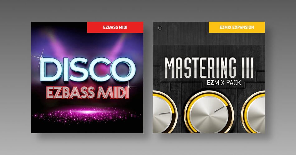 Toontrack发布Disco EZbass MIDI Pack & Mastering III EZmix Pack-