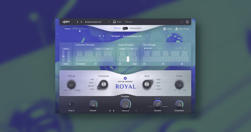 UJAM的Virtual Bassist Royal 2售价39美元-