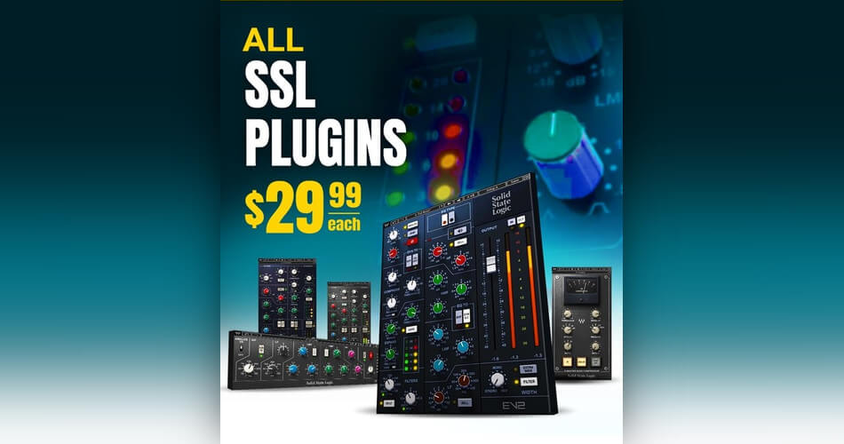 在Waves Audio SSL 4000集合和插件上节省高达88%-