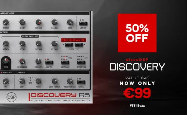 通过discoDSP在Discovery软件合成器上节省50%-