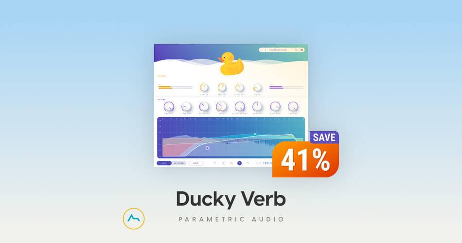 通过Parametric Audio在Ducky Verb动态混响插件上节省41%-