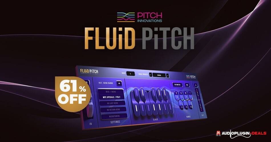 图片[1]-Fluid Pitch下一代MIDI音高弯曲插件以29美元的价格出售-