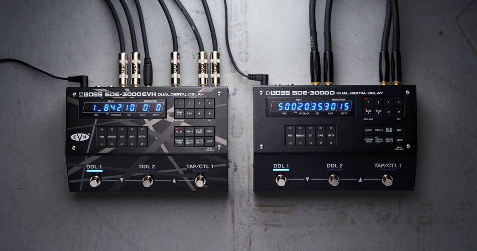 BOSS宣布SDE-3000D和SDE-3000EVH双数字延迟踏板-