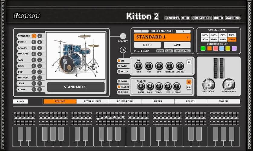 Fanan发布了适用于Windows的Kitton 2免费鼓机插件-