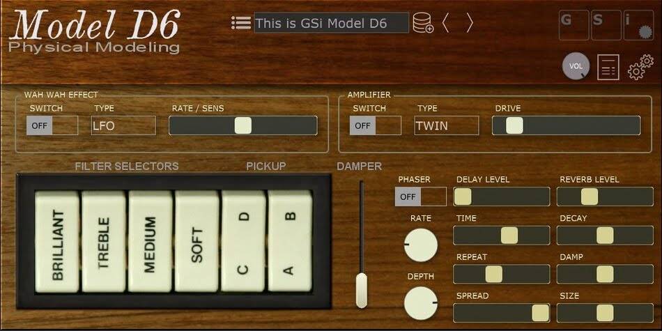 GSi发布了适用于台式机和iOS的Model D6物理建模clavinet-