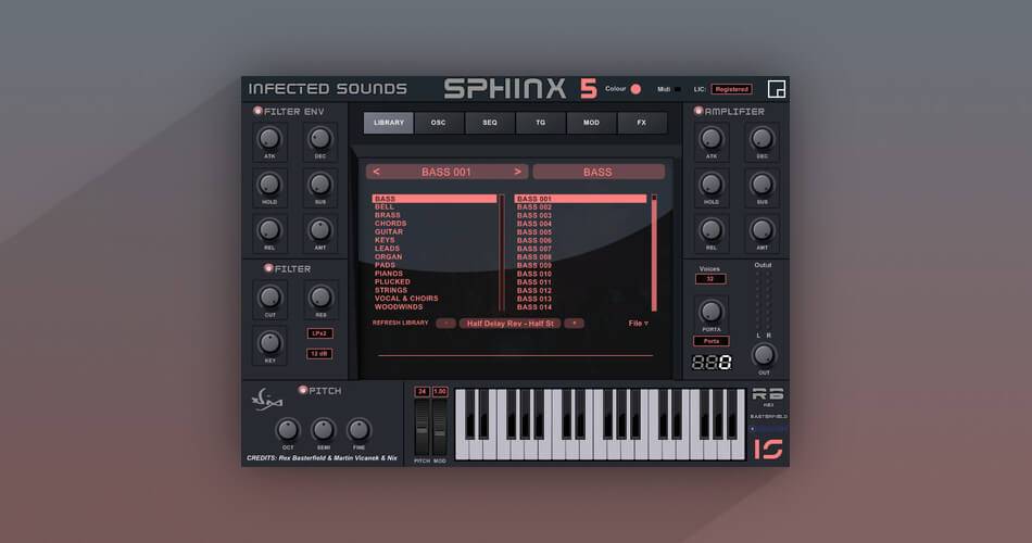 Infected Sounds发布了适用于Windows的Sphinx 5合成器插件-