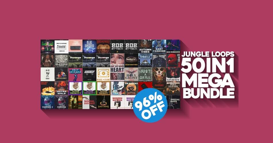 在Jungle Loops的50合1样品包上节省96%-