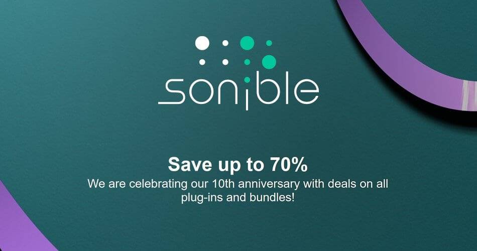 Sonible 10周年纪念日：在插件和捆绑包上节省高达70%-
