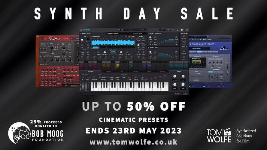 Tom Wolfe推出Synth Day大减价，最高可享受50%的折扣-
