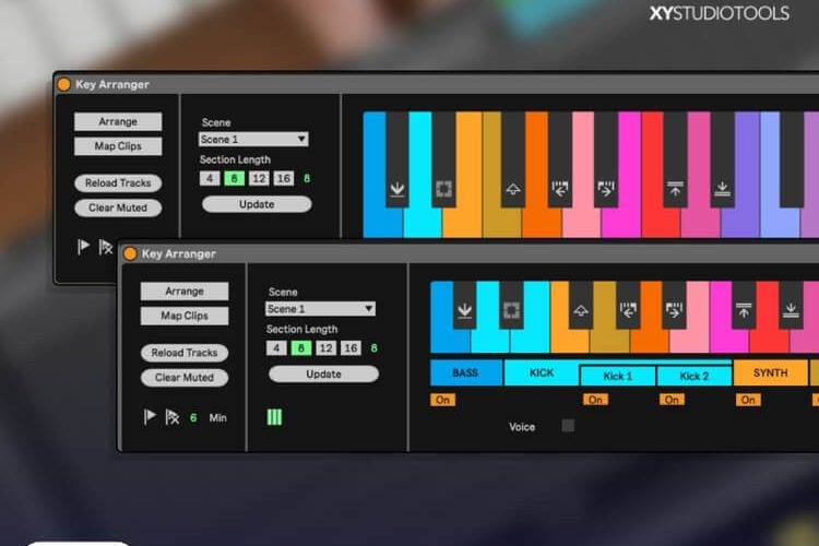XY StudioTools的Live设备Key Arranger Max-