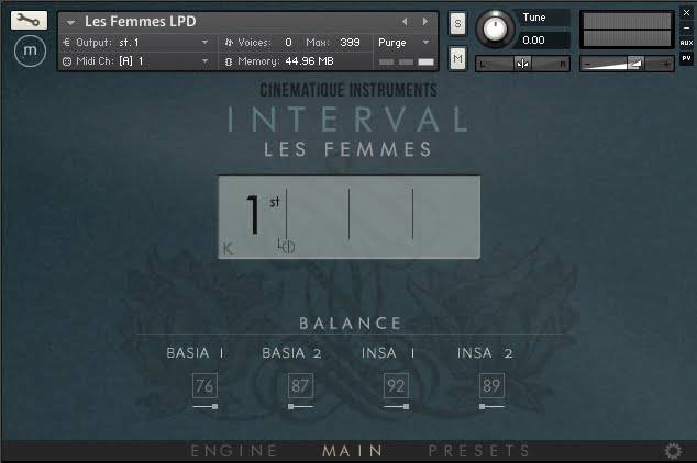Cinematique Instruments的Interval Les Femmes Kontakt可节省30%-