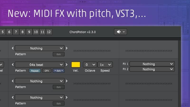 FeelYourSound将ChordPotion MIDI音序器更新到v2.3.0-