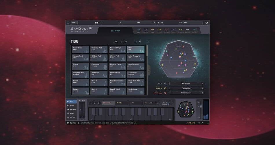 声音粒子将SkyDust 3D空间合成器更新到v1.1-