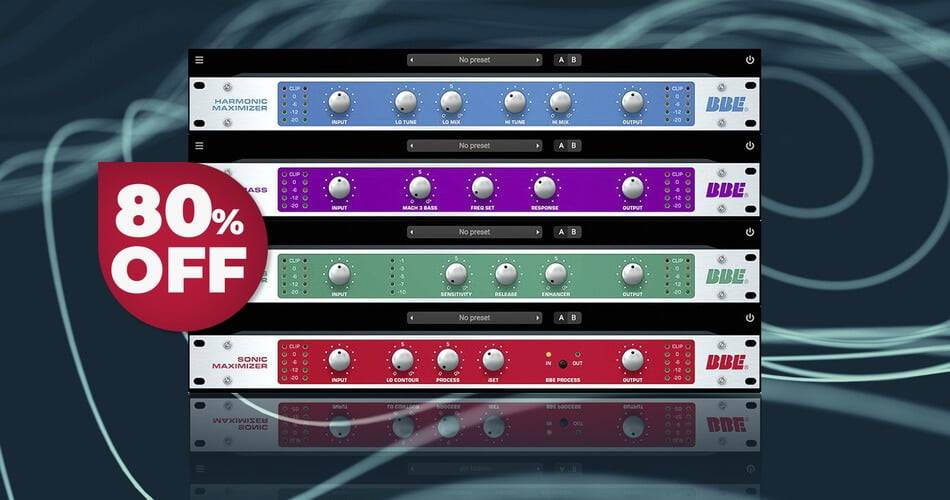 在BBE Sound的Sonic Sweet v4插件套件上节省80%-