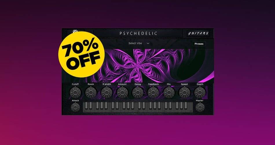 BeastSamples的Psychedelic Guitars VST3/AU插件可节省70%-