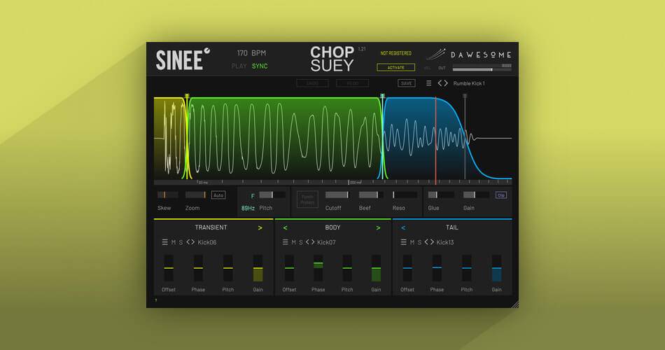 在Chop Suey kick drum设计师插件Dawesome上节省50%-