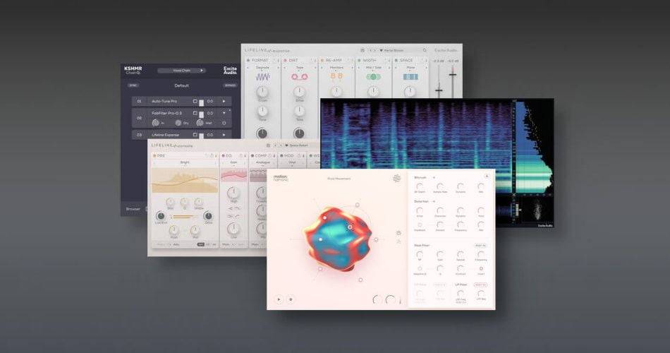 Excite Audio Bundle：在Motion上节省30%：谐波、VISION 4X、KSHMR链、生命线扩展和控制台-