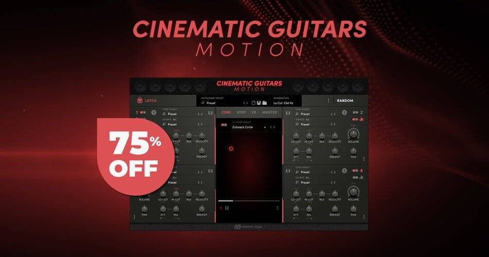 Cinematic Guitars Motion by Sample Logic以75%的折扣出售-