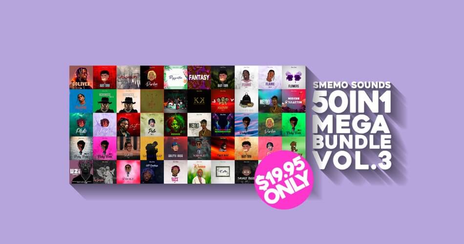 在Smemo Sounds 50合1 Mega Bundle Vol上节省97%。3-