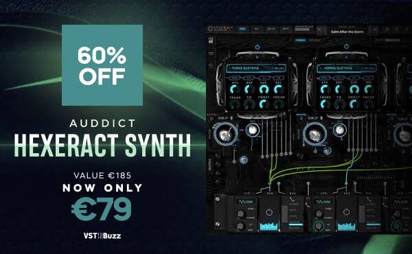 Auddict的Hexeract Synth虚拟乐器可节省60%-