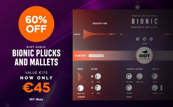 在Riot Audio的Kontakt的Bionic Plucks & Mallets上节省60%-