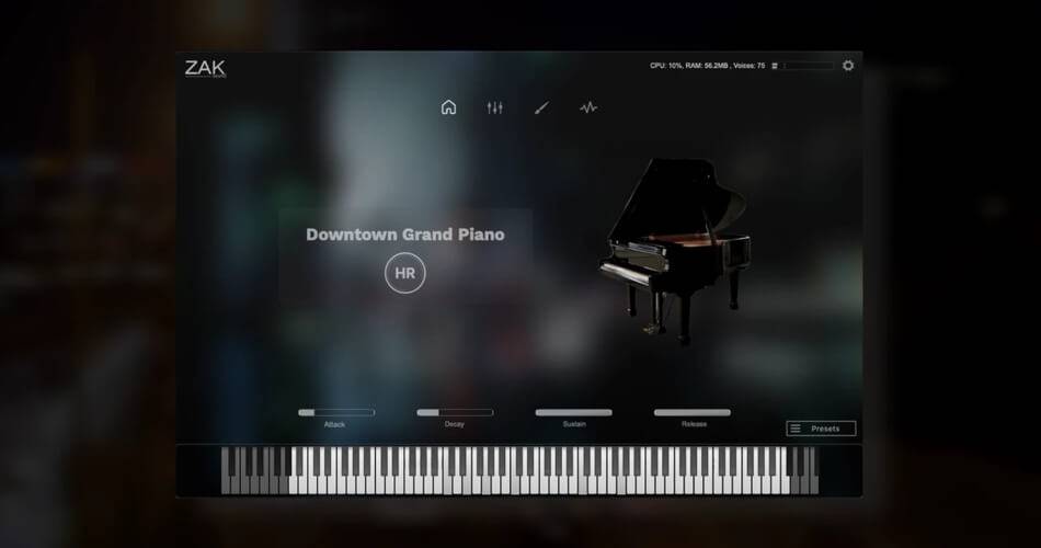 ZAK Sound的Downtown Grand Piano插件以40%的折扣出售-