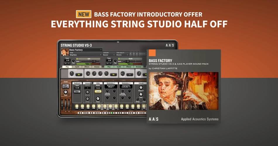 图片[1]-Applied Acoustics Systems为String Studio和AAS Player发布了Bass Factory-