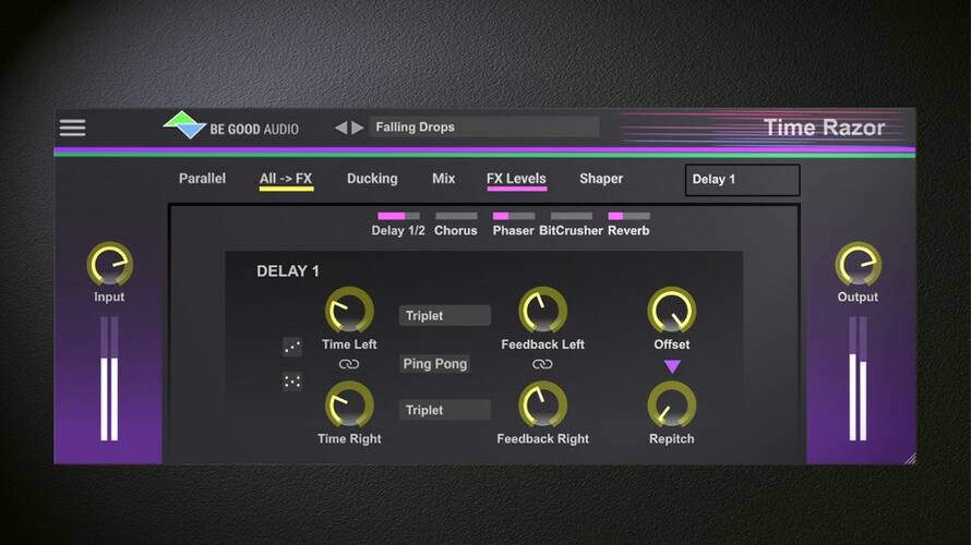 Be Good Audio将Time Razor双延迟插件更新到v1.1-