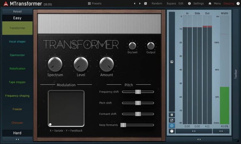 Meldaproduction在MTransformer音高和变频器上节省60%-