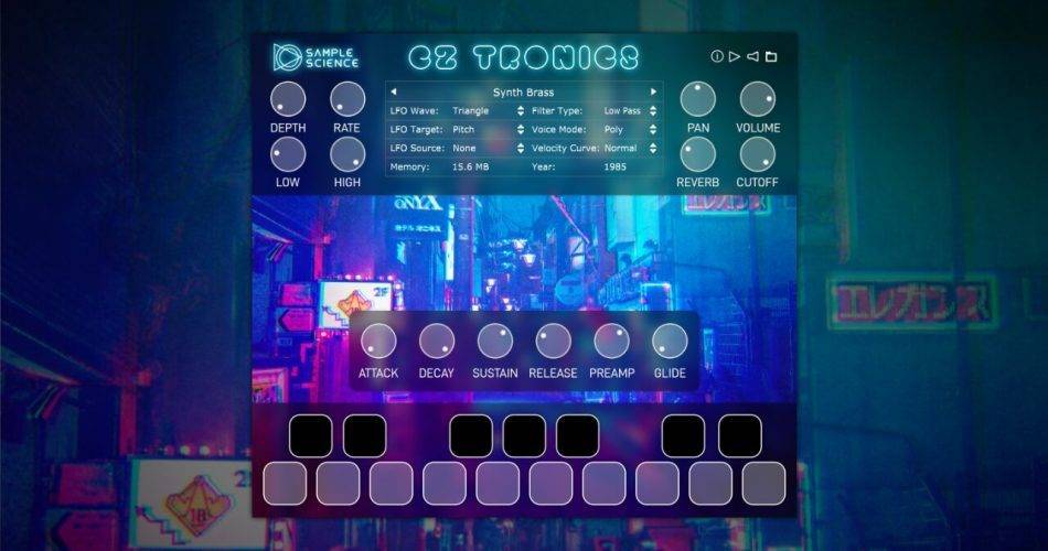 限时促销：通过SampleScience在CZ-Tronics 80年代声音上节省50%-