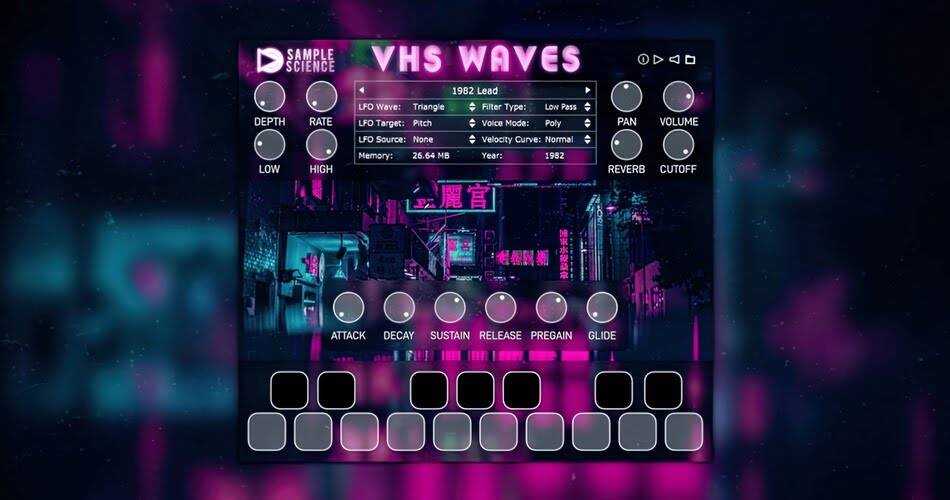 通过SampleScience在VHS Waves 80s合成器乐器上节省60%-