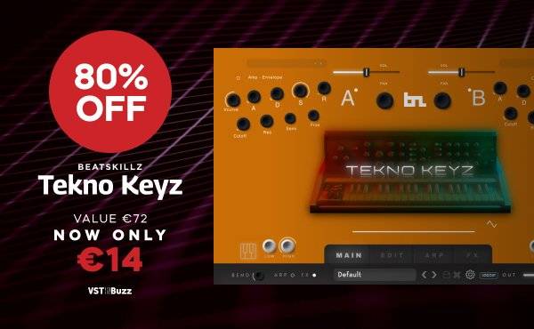 图片[1]-在BeatSkillz的Tekno Keyz虚拟乐器上节省80%-