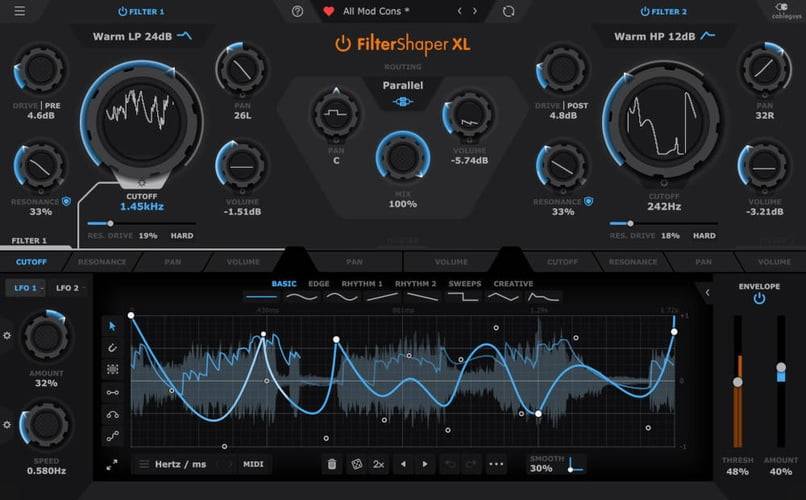 FilterShaper XL：Cableguys的大规模可调制双过滤器-