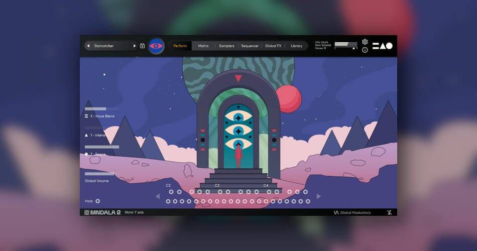 Plugin Boutique为MNTRA Instruments的虚拟乐器Galactron提供独家40%的折扣,Galactron是回忆新迷幻美学的电子声音组合,灵感来自FM合成的爆炸、大胆的立体声运动、巨大的混响和氛围垫。
通过MNTRA的采样引擎MNDALA 2,MNTRA团队长期使用和喜爱的合成器的声音已经发展成为一种新的万花筒般的创作,总是丰富多彩,总是与众不同。
Galactron特征
133个预设。
40张仪器样本地图。
以24位48kHz录制。
没有大惊小怪的复制保护,只需安装,仪器就会被唯一加密,可以在您的系统中使用。
使用注册的MNTRA帐户在MNDALA 2中无缝下载、更新和安装。
40张样本地图。
Galactron提供适用于Windows和Mac的VST3和AU插件格式,在2023年9月30日之前,价格为29美元,而不是49美元。
更多信息:MNTRA仪器