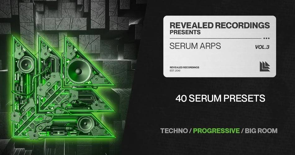 Alonso Sound 发布了 Revealed Serum Arps Vol. 3 音套-