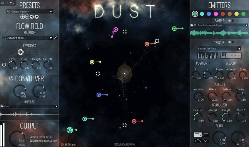 在SoundMorph的DUST双耳颗粒合成器上节省33%-