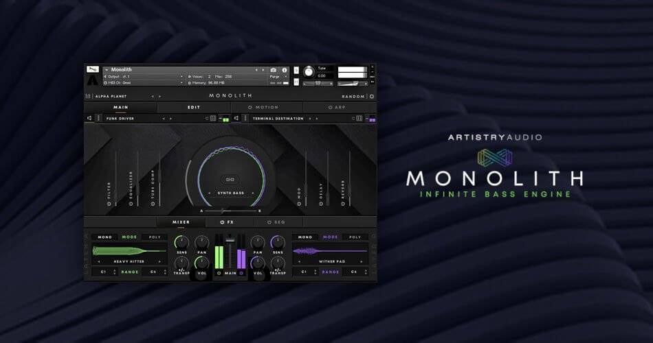 Kontakt Player的Monolith虚拟低音乐器售价49美元-