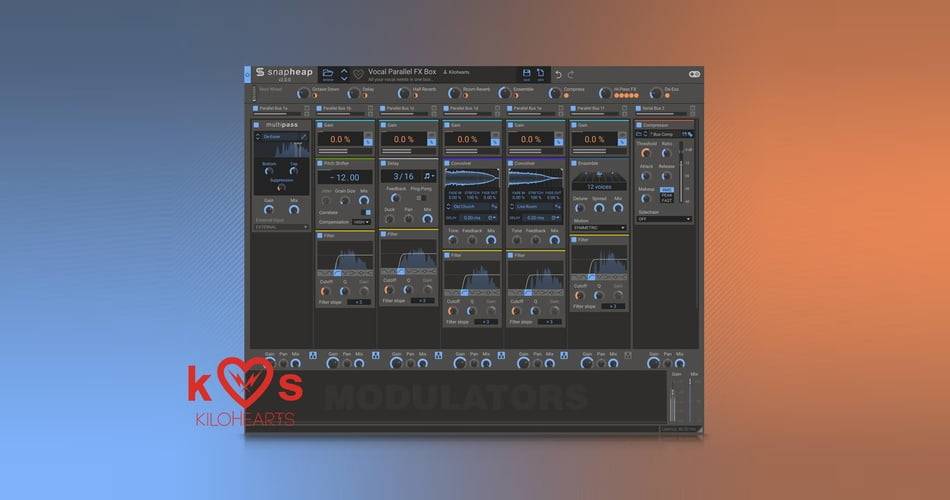 Kilohearts为Bitwig Studio用户提供的免费Snap Heap插件