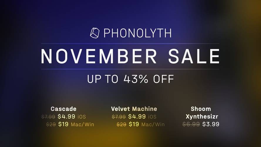 图片[1]-Phonolyth月促销:在台式机和iOS插件上预定43%的折扣-