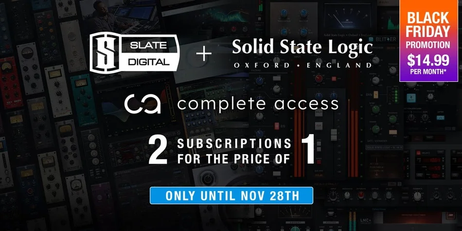 Slate数字和固态逻辑组合订阅“完全访问”+免费Heatwave插件 1 Slate digital ssl subscription. Jpg